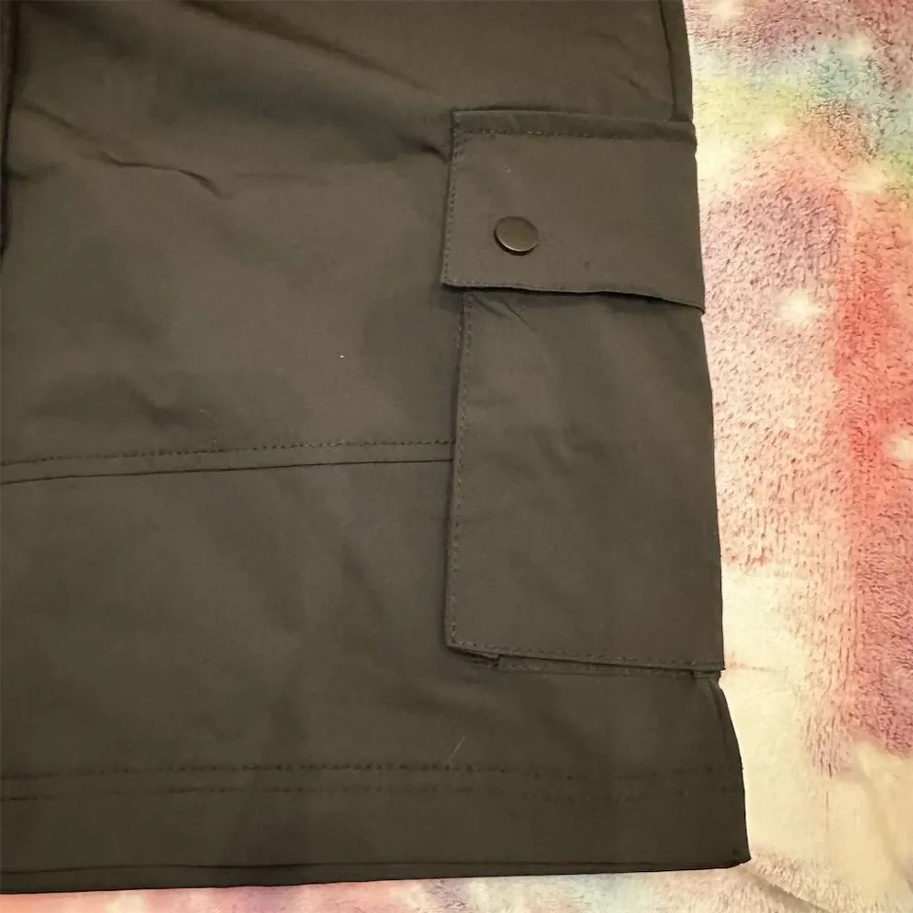Men's JumpStart Black Nylon Cargo Shorts M Utility Style Quick-Dry Lightweight